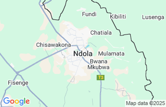 Map of Ndola