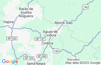 Map of Aguas De Lindoia