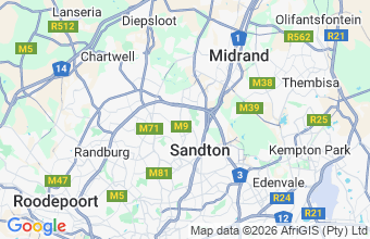 Map of Sandton