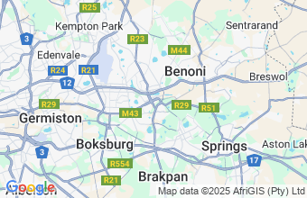 Map of Benoni