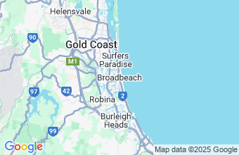 Map of Broadbeach Qld