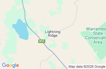 Map of Lightning Ridge