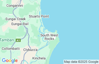 Map of South West Rocks