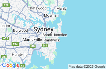 Map of Bondi Junction
