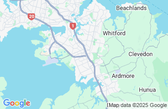 Map of Manukau City