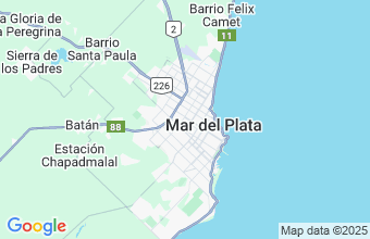 Map of Mar Del Plata