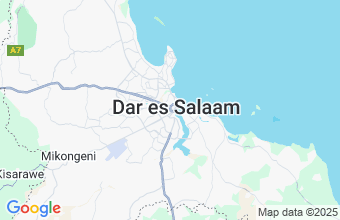 Map of Dar Es Salaam