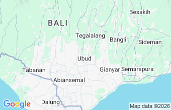 Map of Ubud Bali