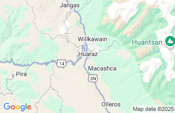 Map of Huaraz Ancash
