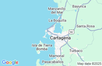 Map of Cartagena de Indias