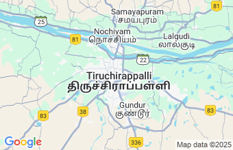 Map of Tiruchirappalli