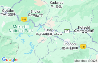 Map of Ootacamund