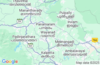 Map of Wayanad