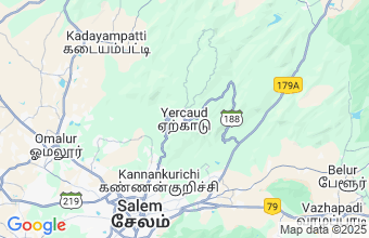 Map of Yercaud