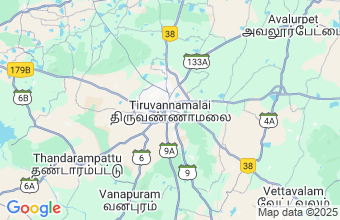 Map of Tiruvannamalai