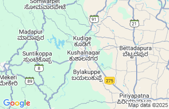 Map of Kushalnagar