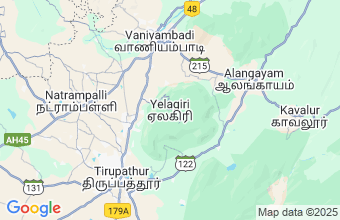 Map of Yelagiri