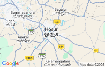 Map of Hosur