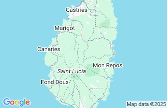 Map of St Lucia