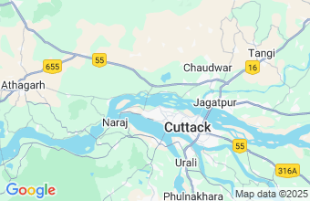 Map of Cuttack