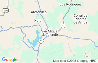 Map of San Miguel de Allend - GTO MXCO