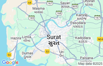 Map of Surat