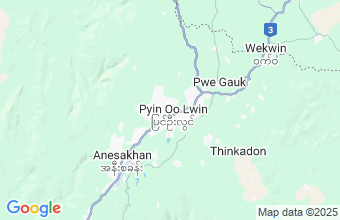 Map of Pyin Oo Lwin