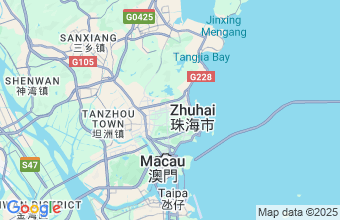 Map of Zhuhai