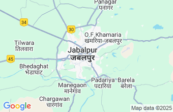 Map of Jabalpur