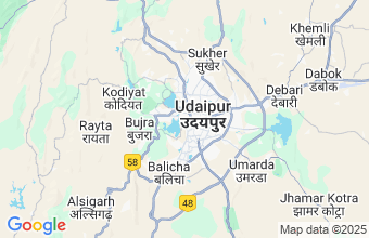 Map of Udaipur