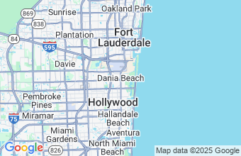 Map of Dania Beach