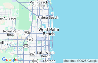 Map of West Palm Beach