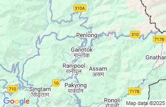 Map of Gangtok