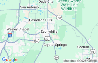 Map of Zephyrhills