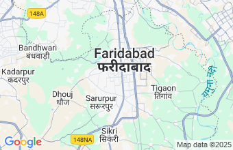 Map of Faridabad