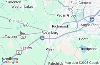 Map of Rosenberg