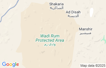 Map of Wadi Rum