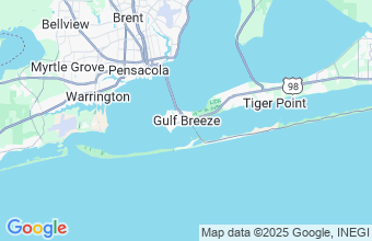 Map of Gulf Breeze