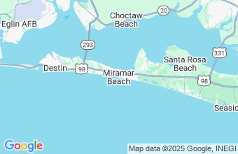 Map of Miramar Beach
