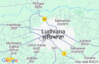 Map of Ludhiana