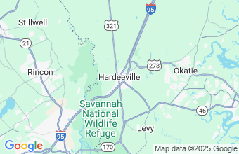 Map of Hardeeville