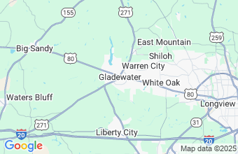 Map of Gladewater