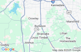 Map of Burleson