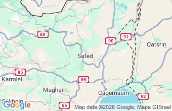 Map of Safed