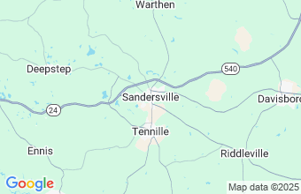 Map of Sandersville