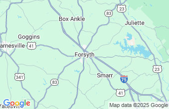 Map of Forsyth