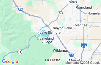 Map of Lake Elsinore