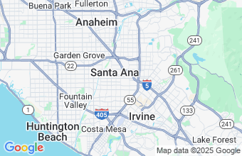 Map of Santa Ana