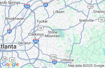 Map of Stone Mountain