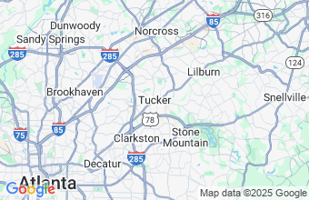 Map of Tucker
